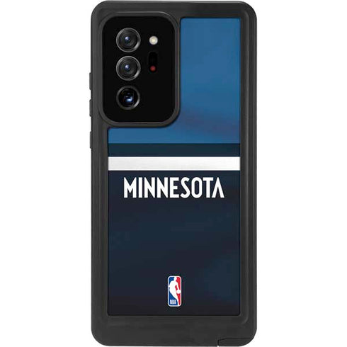 NBA Minnesota Timberwolves Jersey Galaxy Note20 Ultra 5G Waterproof Case